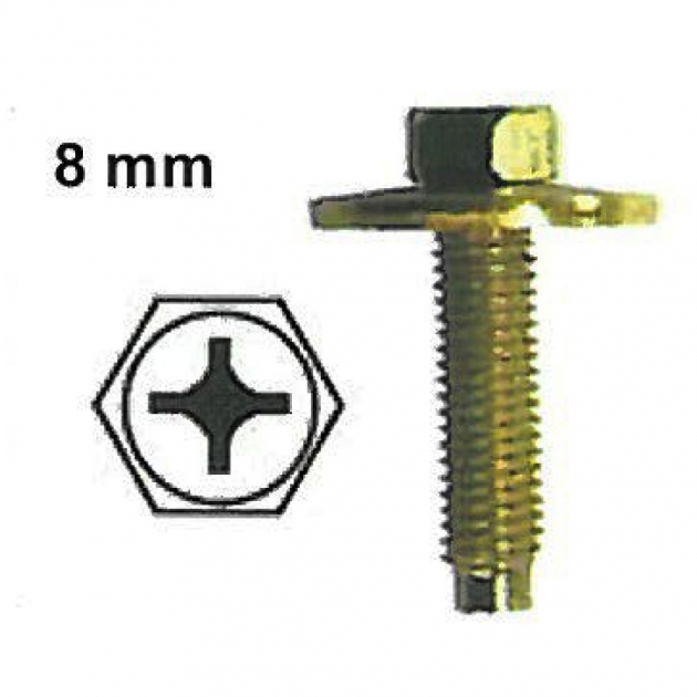 Hex Cross Bolt With Washer Gold Ovesco